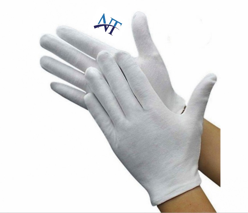 Găng tay vải cotton trắng 2 găng tay vải cotton