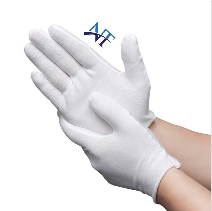 Găng tay vải cotton trắng 3 găng tay vải cotton