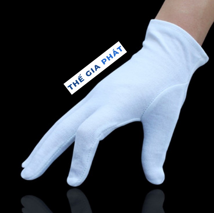Găng tay vải cotton trắng 1 găng tay vải cotton