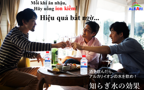 Hay uong ion alkari pH9 moi khi phai uong ruou Japan